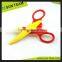 Colorful safety kids craft scissors shaped cutting children's scissors
