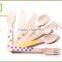 Disposable Wooden Cutlery Spoon Forks Knives Set For Wholesale