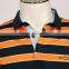 Mens polo collar striped t shirt