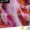Custom amazing bright colors pink digital printing silk scarf