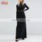 2017 New Women Long Sleeve Black Cocktaol Dress Open Back Outlook Dress