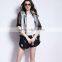 Hollow out back summer blouse,models short sleeve blouse