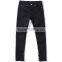 2017 new style cut out black super skinny ripped jeans pent for men fashionable zipped hem denim jeans wholesale price