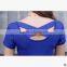 F20033B Korea style round neck t shirt women sexy t shirt