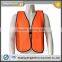 high visibility traffic mesh safety vest with hook and loop fastener
