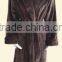 China supplier high quality lady's lapel style solid flannel robe