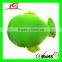 Green Fish Pillow Color LED Light Up Flash Plush Home Bed Decor