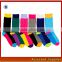 WH-120 newest woman and man happy knitted 3d cartoon tube type crew custom sock