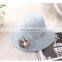 Pearl Bowknot Straw Hat Large Eaves Sunscreen Beach Hat
