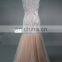 ED Real Sample Sleeveless High Collar Beads See-through Back Evening Dress