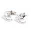 Fashion silver euro cufflinks for mens shirt