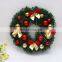 A039 Christmas Wreaths Berries Red Fruit Bow Knots Ornaments Window Arrangement Door Hanging Green Garland Christmas Gifts