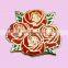 Custom Golden Rose Fashion Flower Lapel Pin