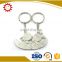 2pcs Couples Lovers Metal Key Chain Ring