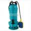 portable QDX series 1hp 0.75kw electric sewage pump for waste water