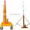 8m lightning aluminum electric telescopic antenna mast pole