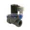 2 way UPVC solenoid valve FKM Seal 1-1/4 inch BSP Orifice 35mm normal close Sea water, sewage weak acid, saline solution valve