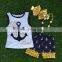 New Design Baby Girl Ruffle Clothes for Wholesale Girls Clothing Set