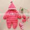 Newest Design Kids One- Piece Keep Warm Outer Aumun Winter Clothes Hooded  Baby Girl Boy Down Jacket