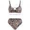 2020 two pieces  sexy women leopard  push-up women swimwear swimsuit beachwear  bathing suit