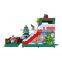 Christmas Theme Inflatable Slides Santa Claus Bouncy Slide Snowman Inflatable Jumping Slide for Kids