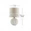 Nordic office restaurant indoor desk lights cheap unique modern ball shape custom matte white table lamps ceramic