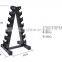 Commercial Fitness Free Weight Gym Body building Equipment 6 or 3 pairs Upright Dumbbell Rack