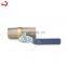 JD-4003 cast steel female threaded end ball valve with  one piece body