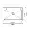 Guangdong Dongyuan Kitchenware 650×450×225mm POSCO SUS304 Stainless Steel Single Bowl Overmount Handmade PVD Kitchen Sink (DY-D6545HJ)
