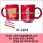 Professional U Shape Hot Sale 11oz Porcelain Chalk Mug for Promotion Coffee Mug