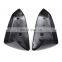 Pair of Replacement Carbon Front Side Car Door Mirror Cover for Cadillac SRX 2014-2016