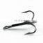 Fishing hook stainless steel Material Treble  Fishing Hook Triple Hooks Round Folded Saltwater Bass 14# --8/0# Tackle Tools