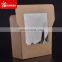 Eco Friendly Kraft Paper Chinese Food Container With Window
