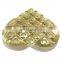 Custom gold PET plastic candy tray for chocolate packaging