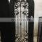 Decorative wrought iron single wine cellar entry doors