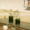 K&B round tall acrylic glass flower vase green clear cylinder acrylic flower vase
