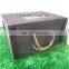 Customized logo design gift wooden shipping wine box