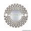 silver plated wall mirror