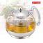 glass teapot with stainless steel , home glass teapot