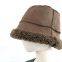 women's fashion faux fur bucket hat