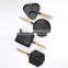 TRIONFO mini cast iron bbq tool with wooden handle set