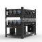 Wholesales 12GPU Steel rig frame Stackable Open Air Rig Frame GPU Rack case