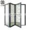 Patio accordion black glass aluminum folding doors designs