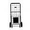 Folding Shopping Cart Utility Rolling Cart with 4 Wheels Rolling Swivel Wheels for Laundry Shopping Grocery Bathroom Office
