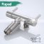 Hot Sale Dual Handle Stainless Steel 304 cold Water Tap double outlet tap