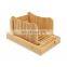 Foldable Adjustable and Compact Loaf Cutter Wooden Bread Cutting Board with Crumble Holder