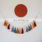 New Arrival Autumn Color Garland Tassel, Mustard Terracotta and Gray Garland Tassel, Nursery Decor Wholesale