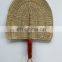 100% nature seagrass Woven Hand Fan Wall Hanging Vietnam Supplier Bolga Decorative Fan Art Decor Cheap Wholesale