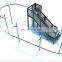 Adventure Roller Coaster Zip Line Indoor  Rollglider Zip line For Amusement Park