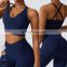 Wholesale Workout Wear High Support Crop Top Custom Gym Fitness Tops Sexy Shockproof Sports Bra Women Yoga Cross Back Tank Top